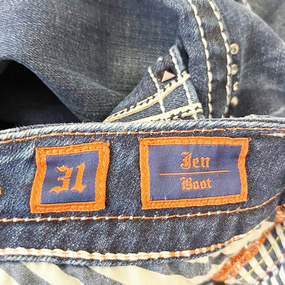 Rock Revival Jen Bootcut Jeans Embellished Size 31 - Picture 9 of 9